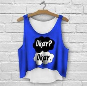 Blå Okay Crop Top