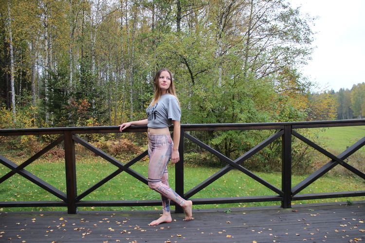 Egyptisk Mönstrade Leggings