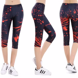 Capri Röd färg Splatter