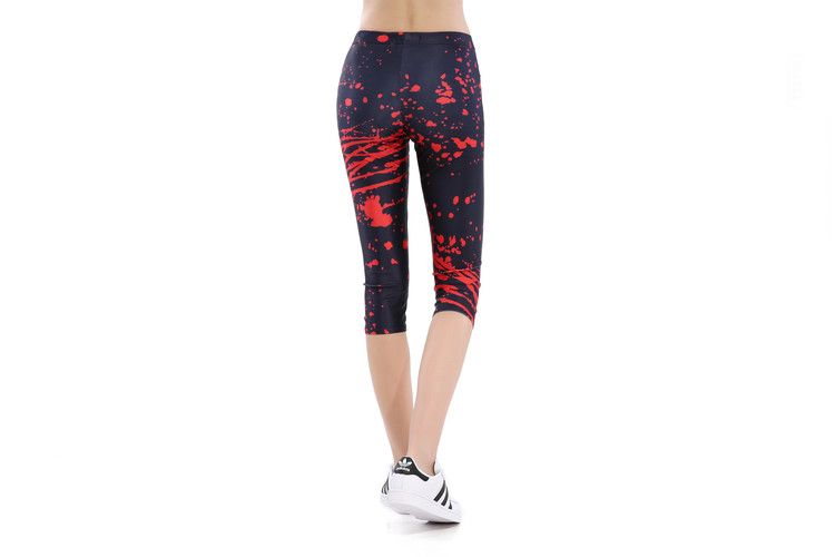Capri Röd färg Splatter