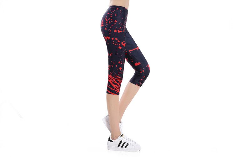 Capri Röd färg Splatter