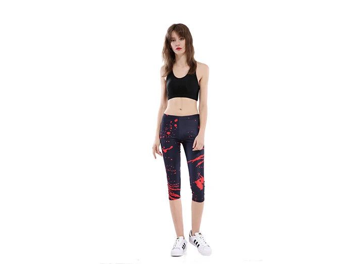 Capri Röd färg Splatter