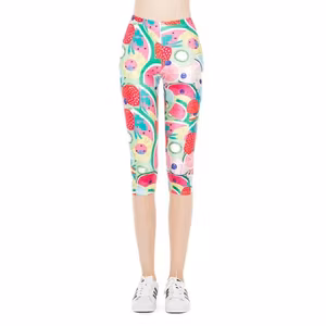 Sommar Frukt Capri Leggings
