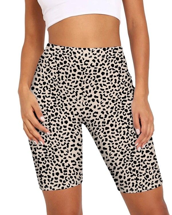 Leopard mönstrade Cykel Shorts