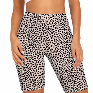 Leopard mönstrade Cykel Shorts