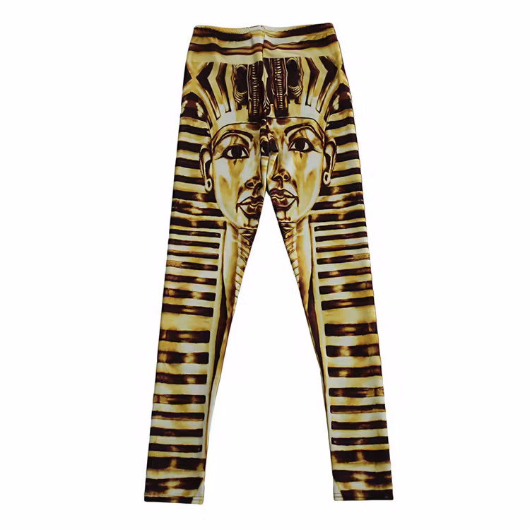 Egyptiskt Farao Mönstrade Leggings Medium