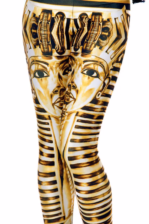Egyptiskt Farao Mönstrade Leggings Medium
