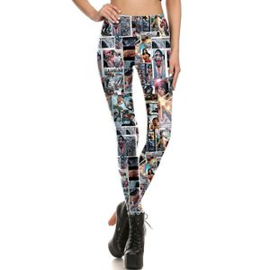 Wonder Women Cartoon tryck Leggings