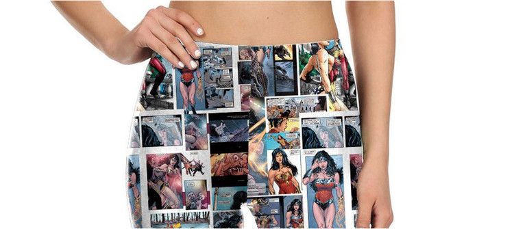 Wonder Women Cartoon tryck Leggings