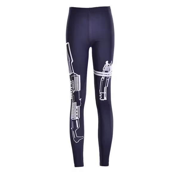 Leggings med vapen tryck