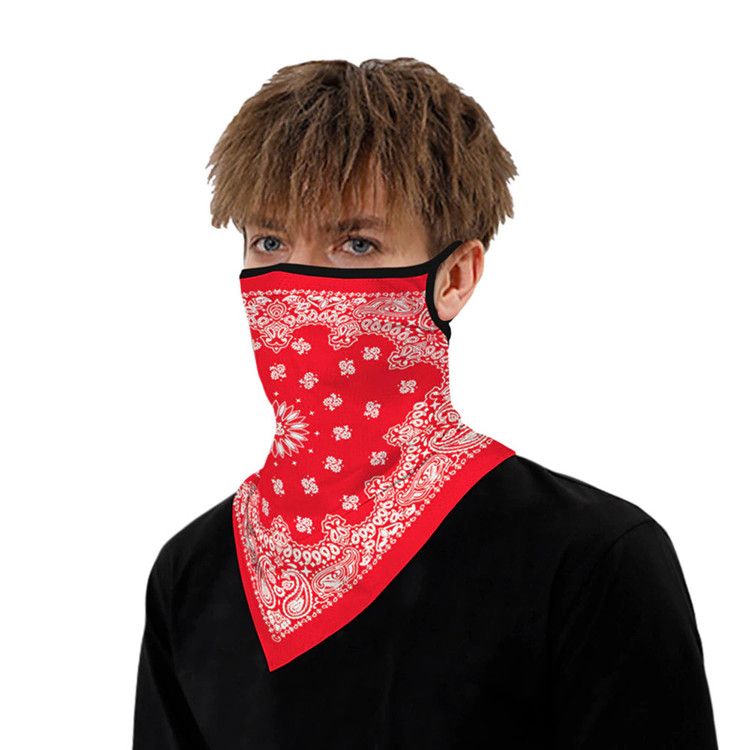 Ansiktsscarf Bandana Baklava Tvättbar Röd