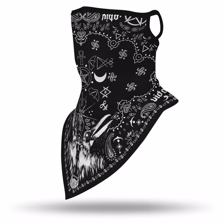 Ansiktsscarf Bandana Baklava Svart