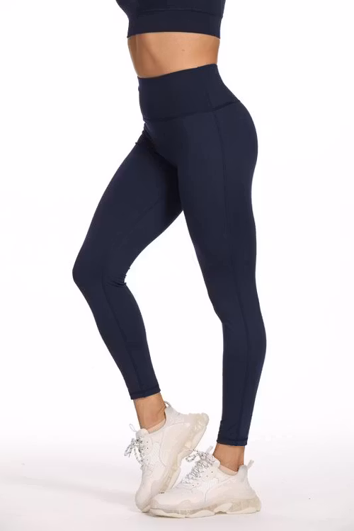 Leggings med hög midja Navy