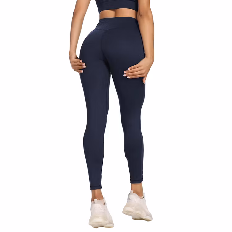Leggings med hög midja Navy