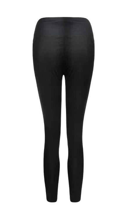 Svarta Leggings med snörning i midjan