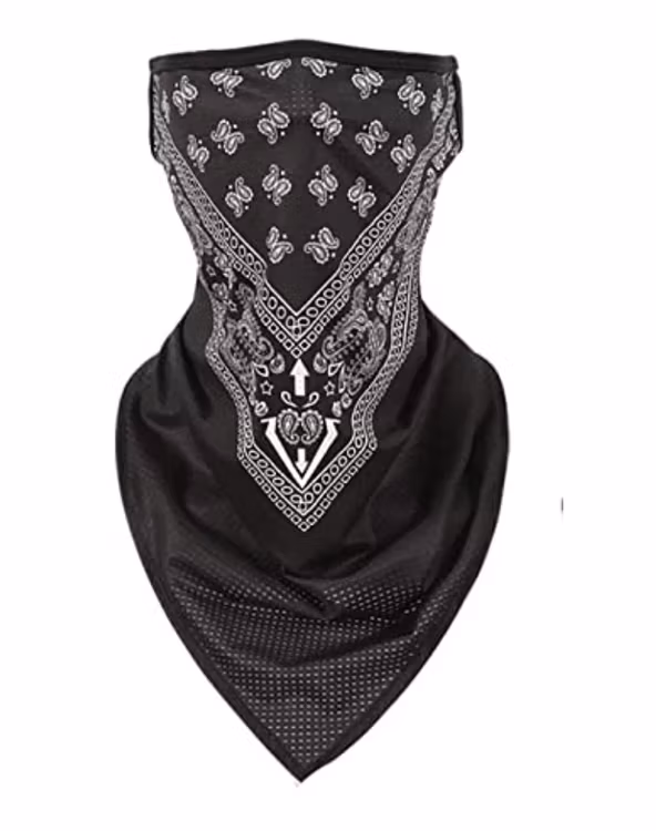 Ansiktsscarf Bandana Baklava SvartVit