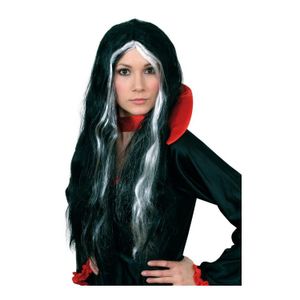 Svart Lång Peruk