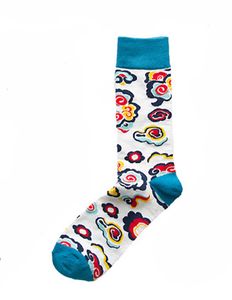 Färgglada blommor strumpor sockar