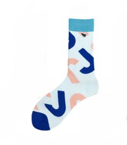 Färgglada bokstav J strumpor sockar