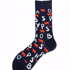 Färgglada bokstäver strumpor sockar