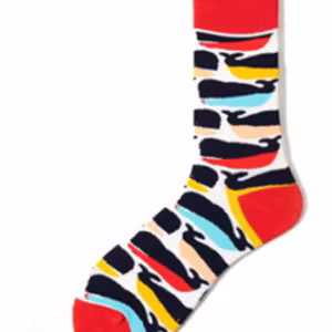 Färgglada valar strumpor sockar