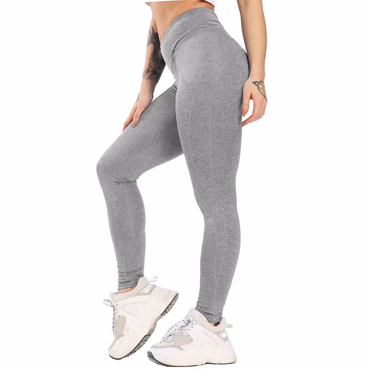 Grå Träningsleggings
