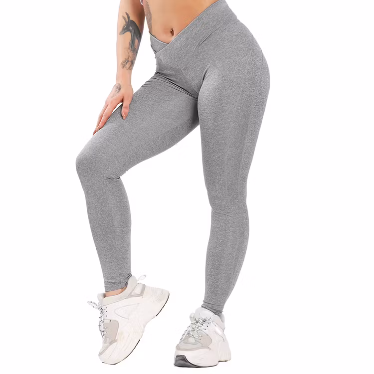 Grå Träningsleggings