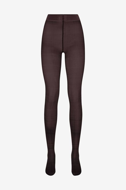 Vogue Royal Plaid 50 den Bordeaux Strumpbyxor