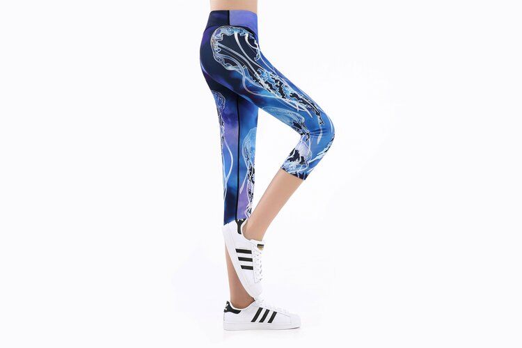 Deep Blue Yoga Capri
