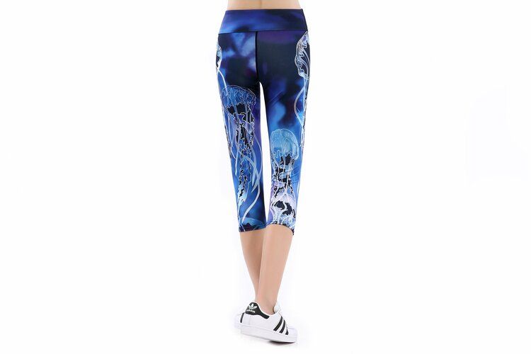 Deep Blue Yoga Capri