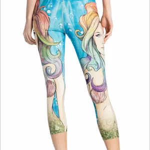 Sjöjungfru Yoga Leggings