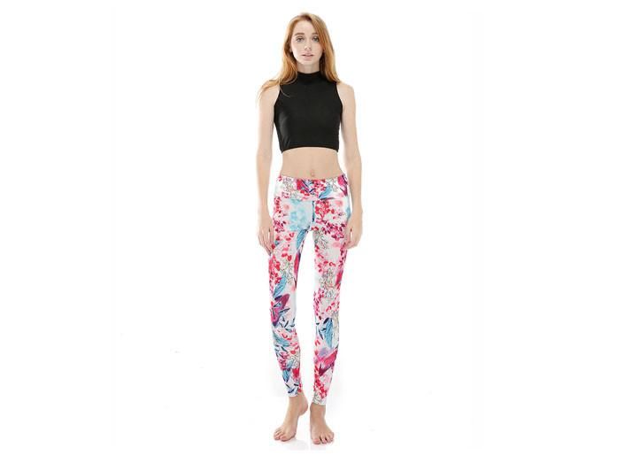 Cherry Blossom Yoga Leggings