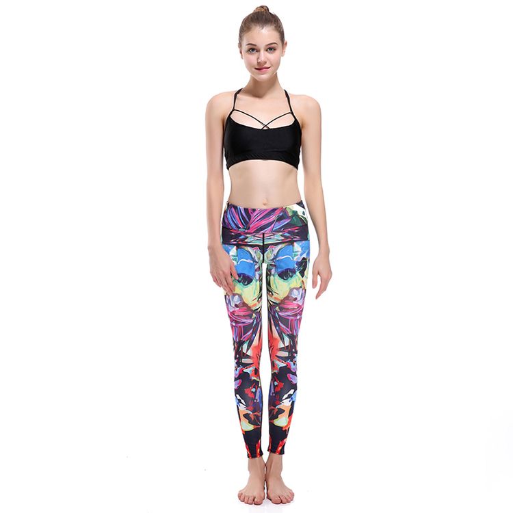 Mönstrade Yoga Leggings