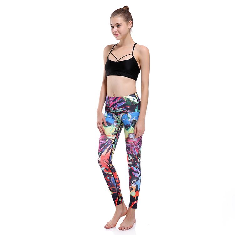 Mönstrade Yoga Leggings