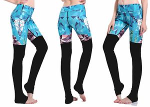 Blue Diamond Yoga Leggings