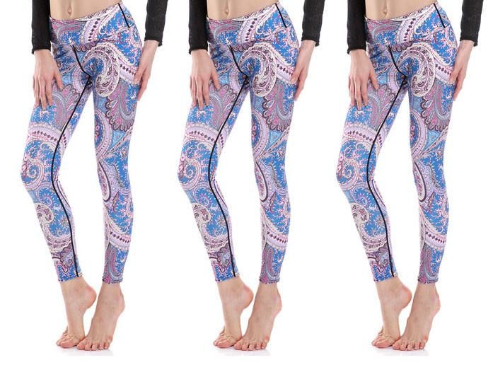 Pastel Paisley Yoga Leggings