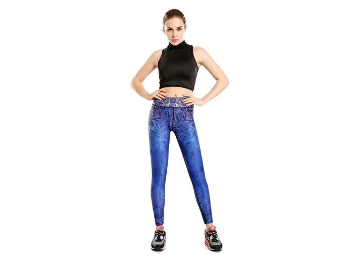 Midnatts Blå Yoga Leggings