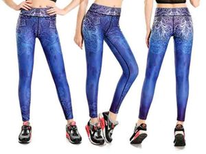 Midnatts Blå Yoga Leggings