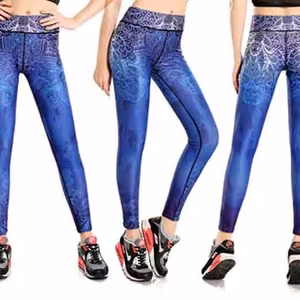 Midnatts Blå Yoga Leggings