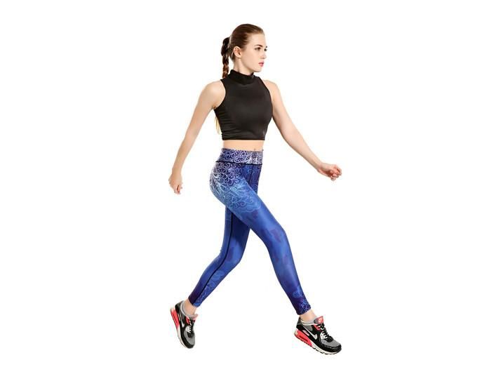 Midnatts Blå Yoga Leggings