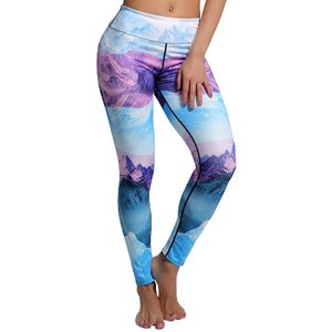Färgglada Landskaps Leggings