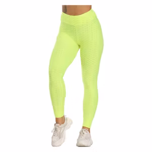 Gula Leggings med mönster Tie Dye