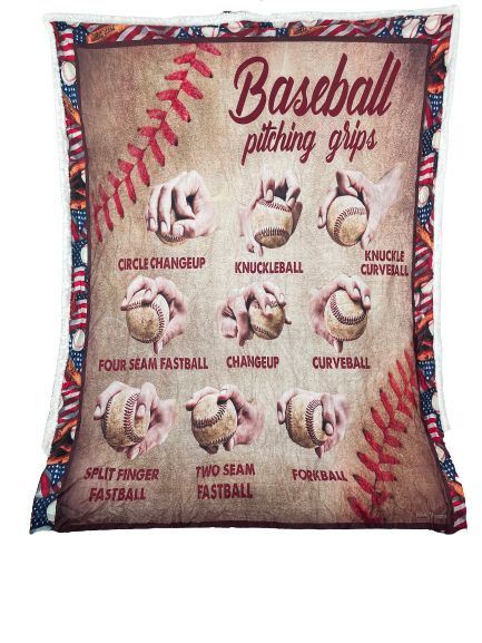 Plush Filt Pläd Baseboll