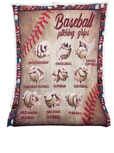 Plush Filt Pläd Baseboll