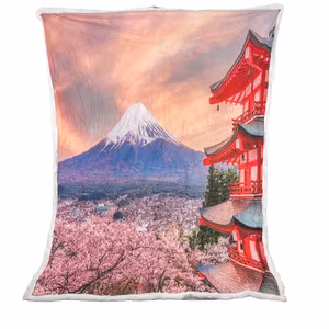 Plush Filt Pläd Himalaya Berg