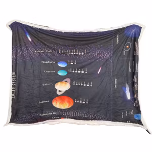 Plush Filt Pläd Galaxy och Universum