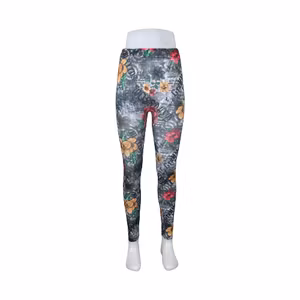 Kamouflage Leggings med Blommor