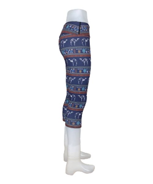 Mönstrade Paisley Capri Leggings Medium