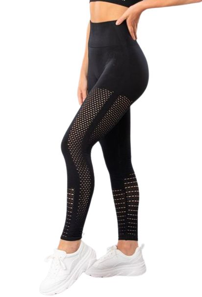 Svarta Seamless Tights Mesh