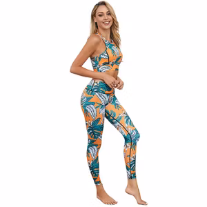 Tropisk Fitness Yoga 2-delat Träningsset